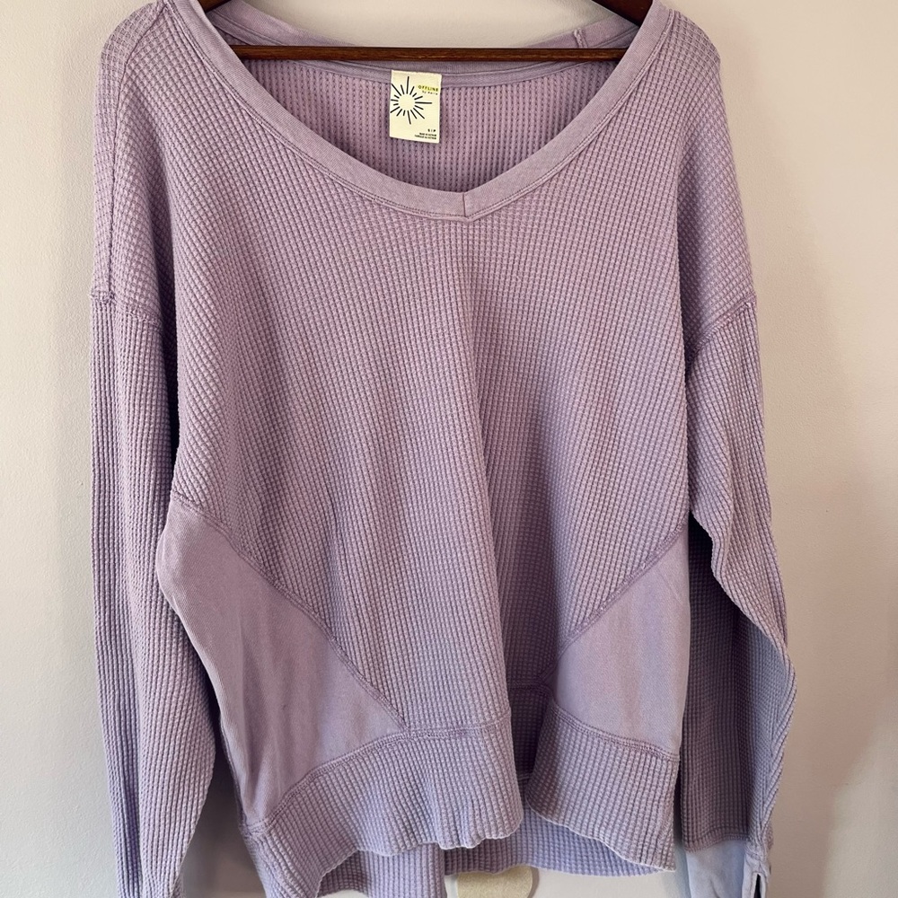Aerie Offline Waffle long sleeve shirt